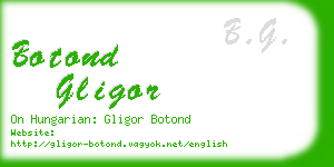 botond gligor business card